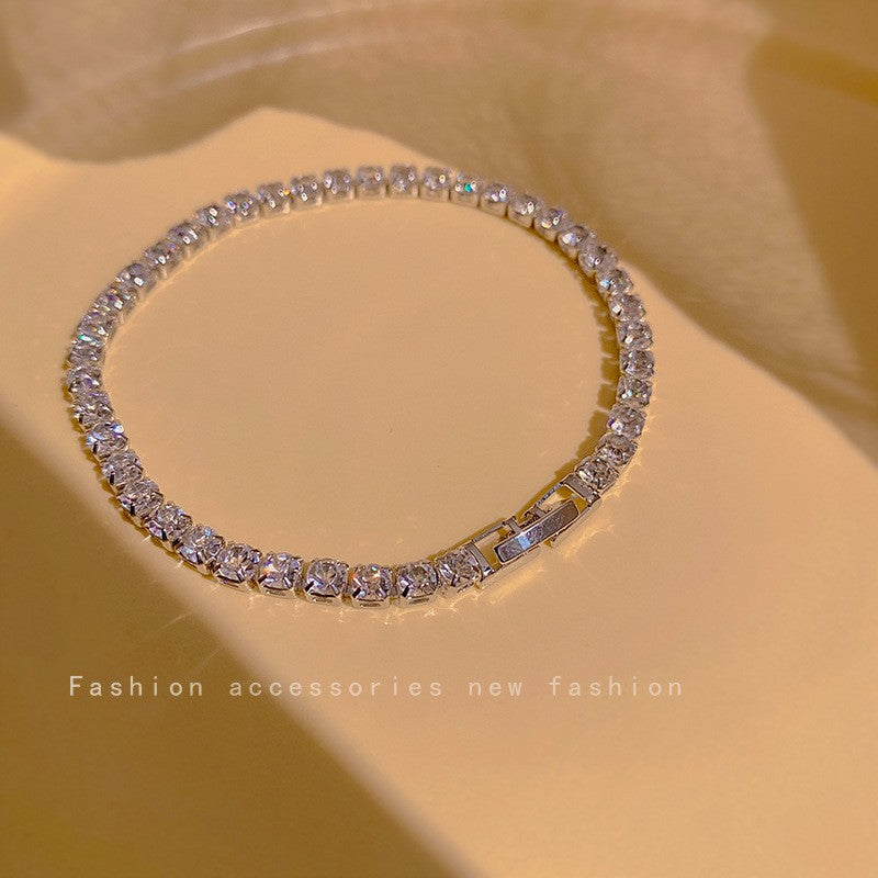 Pulseira de Tulipa de Opala Requintada com Zircônia para Mulheres Acessório Diário Personalizado da Moda Joias para Festas Presentes de Aniversário