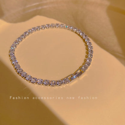 Pulseira de Tulipa de Opala Requintada com Zircônia para Mulheres Acessório Diário Personalizado da Moda Joias para Festas Presentes de Aniversário