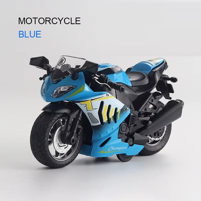 Modelo de Moto Kawasaki Escala 1:12 Miniatura em Liga Leve Brinquedo Carro Som Luz Pneus de Borracha Motocicletas Veículo Presente Perfeito para Meninos