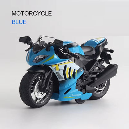 Modelo de Moto Kawasaki Escala 1:12 Miniatura em Liga Leve Brinquedo Carro Som Luz Pneus de Borracha Motocicletas Veículo Presente Perfeito para Meninos