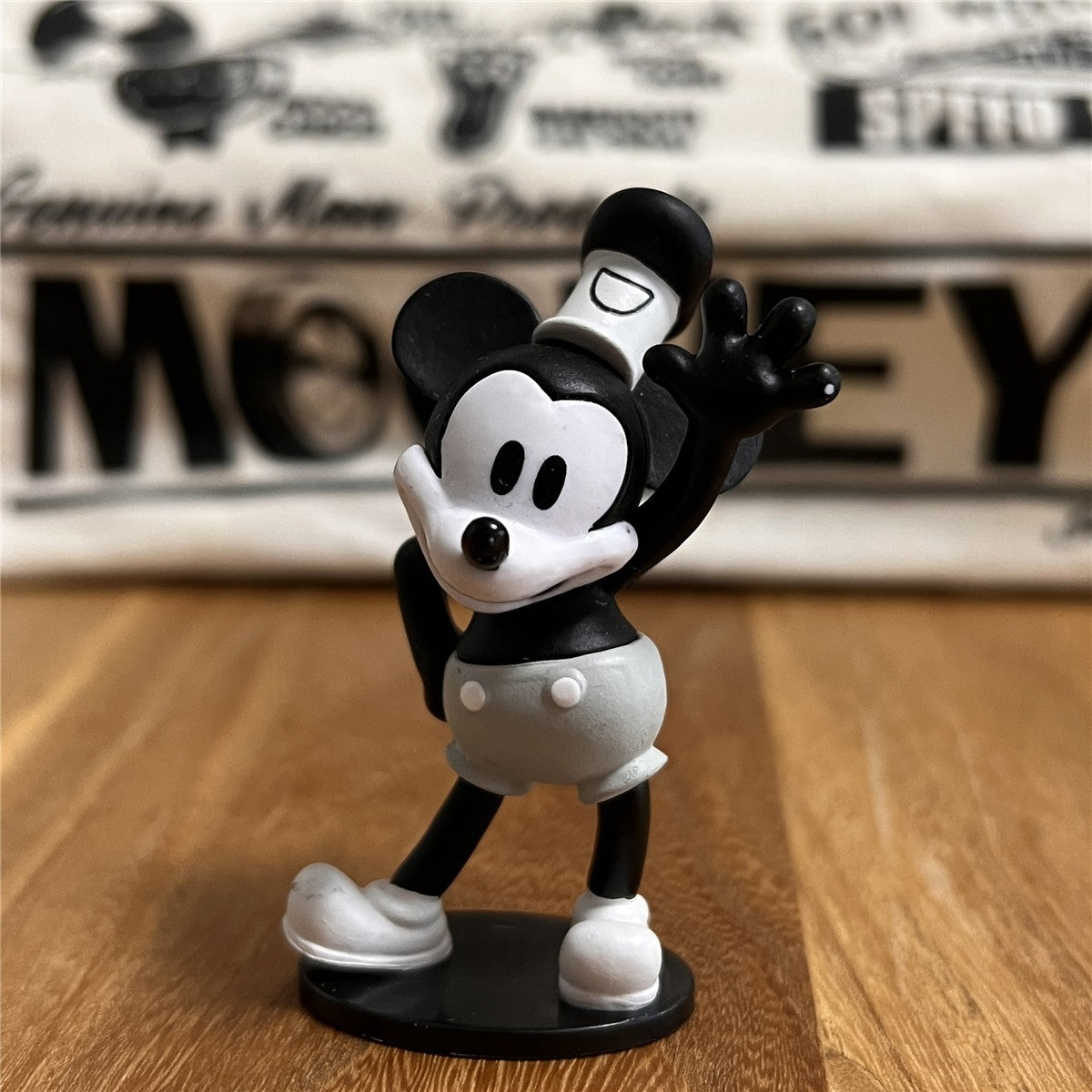 Disney Steamboat Willie Mickey Mouse Anime Figure Model Toys Cake Desktop Decoration Collectible Dolls Toys Gifts for Children