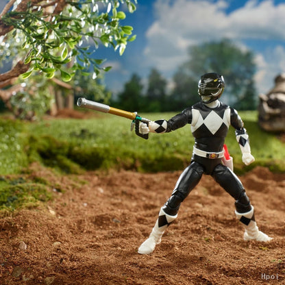 ?Promoções Quentes?Hasbro Original Power Rangers Lightning Collection Mighty Morphin Power Rangers Boneco Ranger Preto Figura de Anime Presente