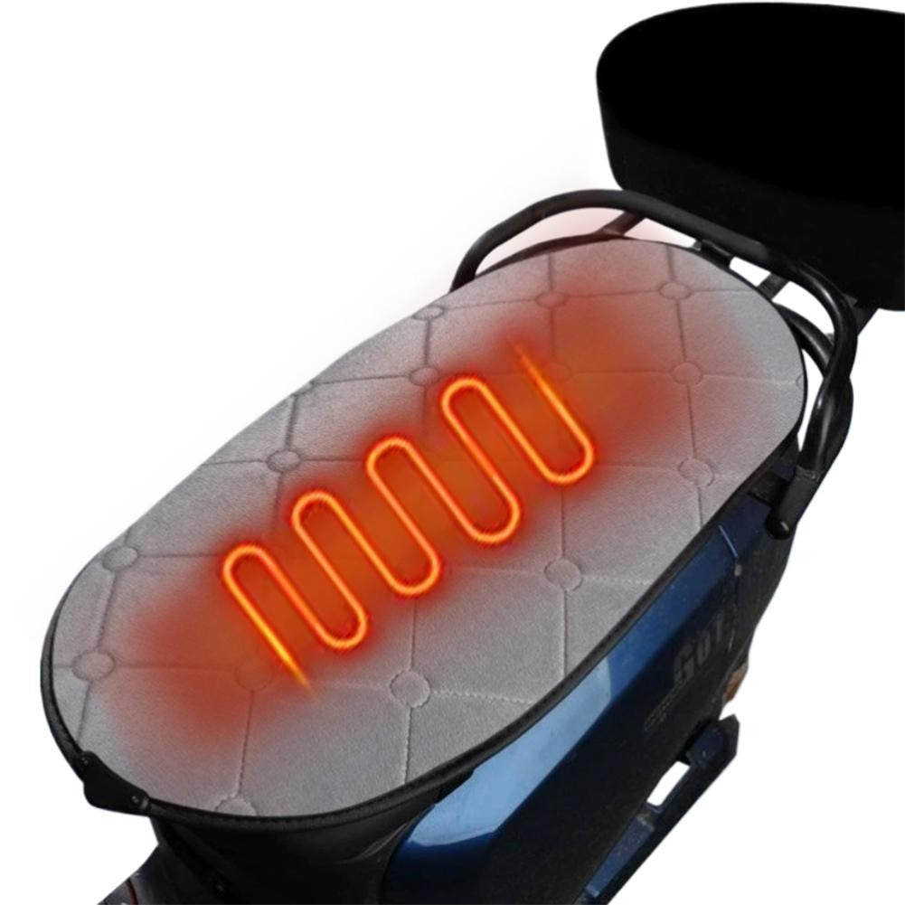 1pç Almofada Aquecida para Assento de Motocicleta USB Almofada Aquecida para Moto Scooter Quente Almofada Aquecida para Veículo Elétrico 2026