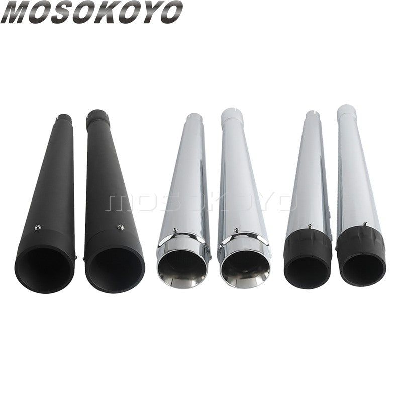 Motorcycle Tappered Slip-On Exhaust Pipe For Harley Touring Street Road Electra Glide Road King FLHR FLHX FLTRX FLHTK 2017-2023