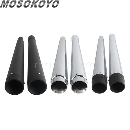 Motorcycle Tappered Slip-On Exhaust Pipe For Harley Touring Street Road Electra Glide Road King FLHR FLHX FLTRX FLHTK 2017-2023