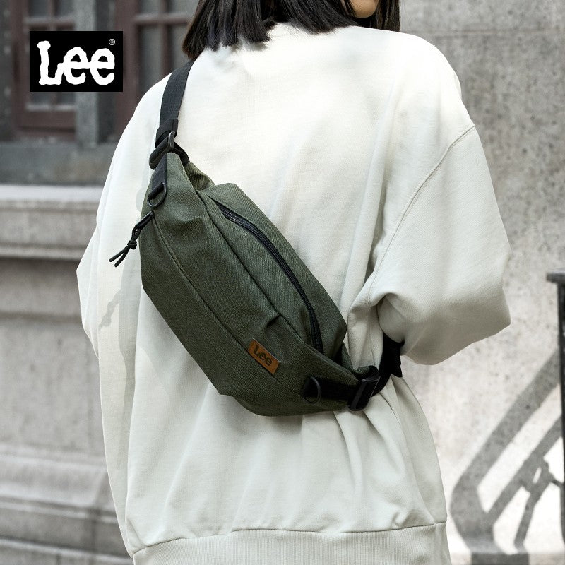 LEE Women Men Oxford Crossbody Waist Bag Waterproof Running Sport Single Shoulder Slingbag Travel iPad Pocket Daily Fanny Pack