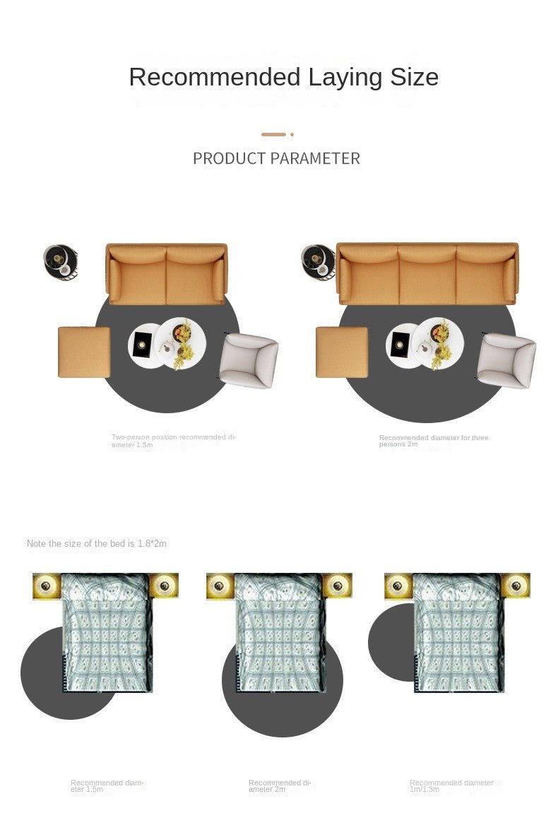 VIKAMA Basketball Pattern Round Rug Non-Slip Washable Home Decor Living Room Sofa Decor Boys Bedroom Plush Floor Mats