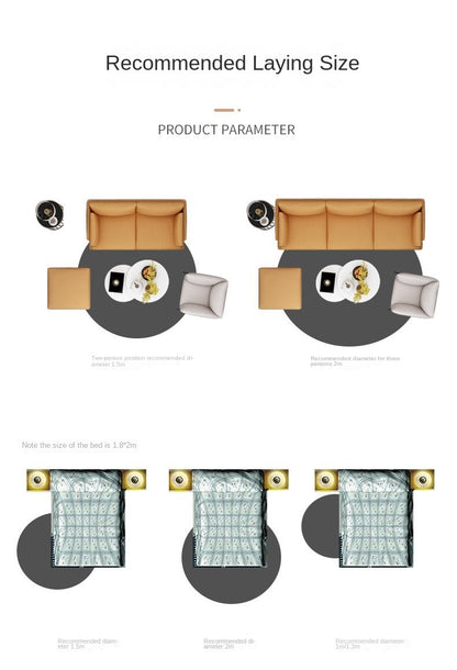 VIKAMA Basketball Pattern Round Rug Non-Slip Washable Home Decor Living Room Sofa Decor Boys Bedroom Plush Floor Mats