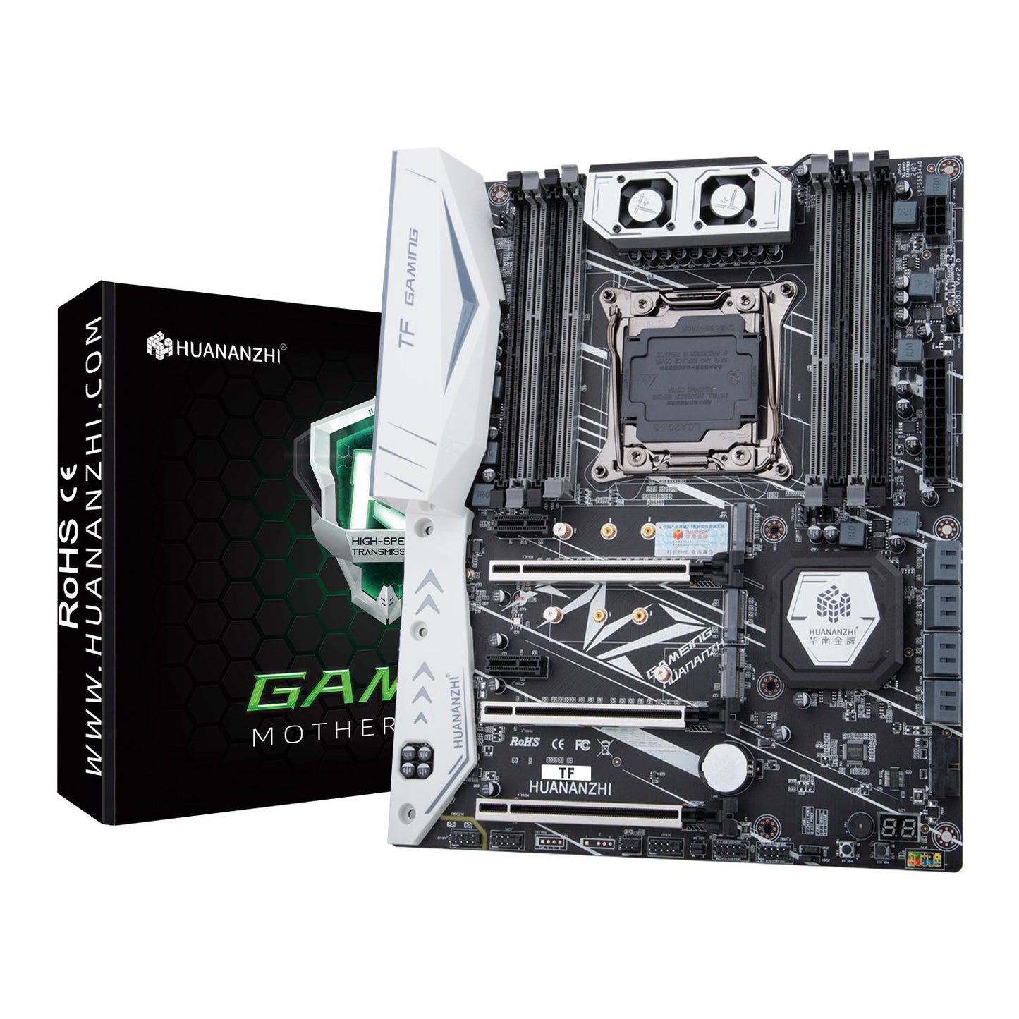 Placa-mãe HUANANZHI X99 TF LGA 2011-3 XEON X99 com suporte para Intel E5 2666 2678 2696 v3 v4 DDR3 DDR4 memória RECC NÃO-ECC NVME