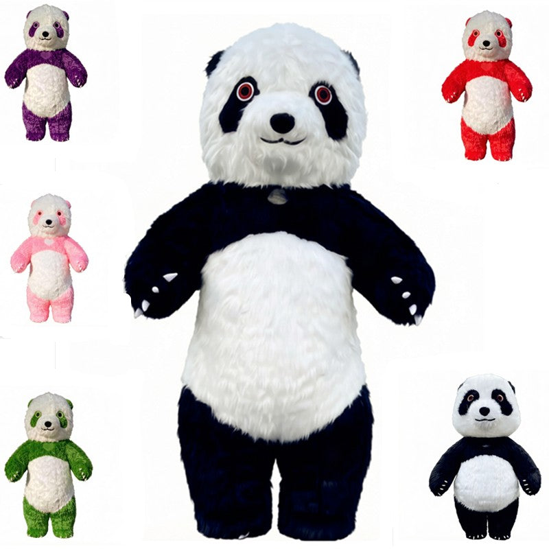 Giant inflatable cartoon doll costume, polar bear inflatable costume, funny street mascot, Halloween party, commercial role-play