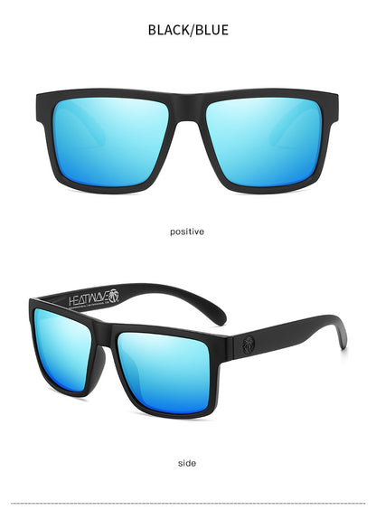 2024 NEW High quality luxury Heat Wave brand Polarized sunglasses square Conjoined lens Women men sun glasses UV400