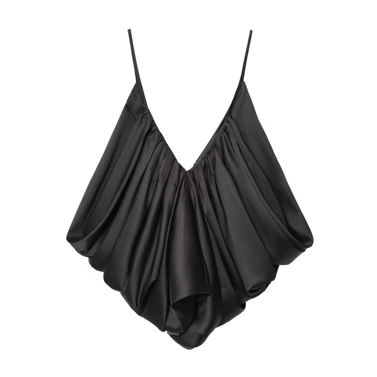 HH Women New Fashion Solid Belt Wrinkles Decorate Casual Loose Trousers Female Chic Zipper Side Pocket Slim Wide Leg Pants