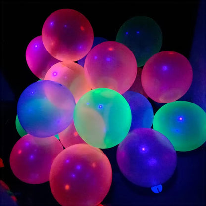 10/20/30pcs UV Blacklight Reactive Neon Fluorescent Balloons GLOW In The DARK Balloon for Adults Wedding Decoration