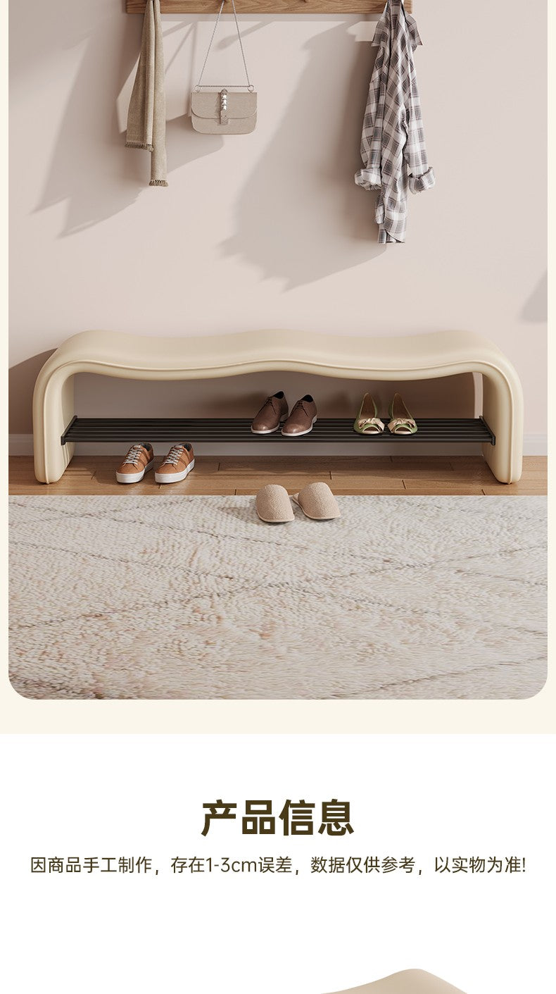 stool can be sat at the door of the home shoe stool shoe rack is integrated wave entry stool enters the door