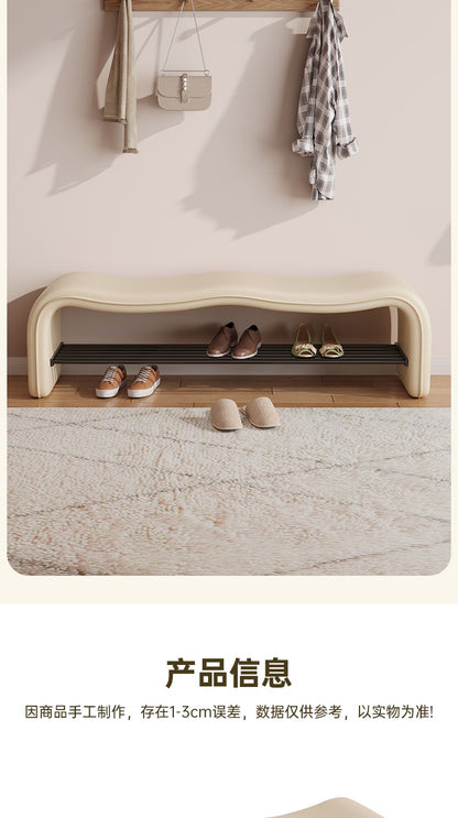 stool can be sat at the door of the home shoe stool shoe rack is integrated wave entry stool enters the door