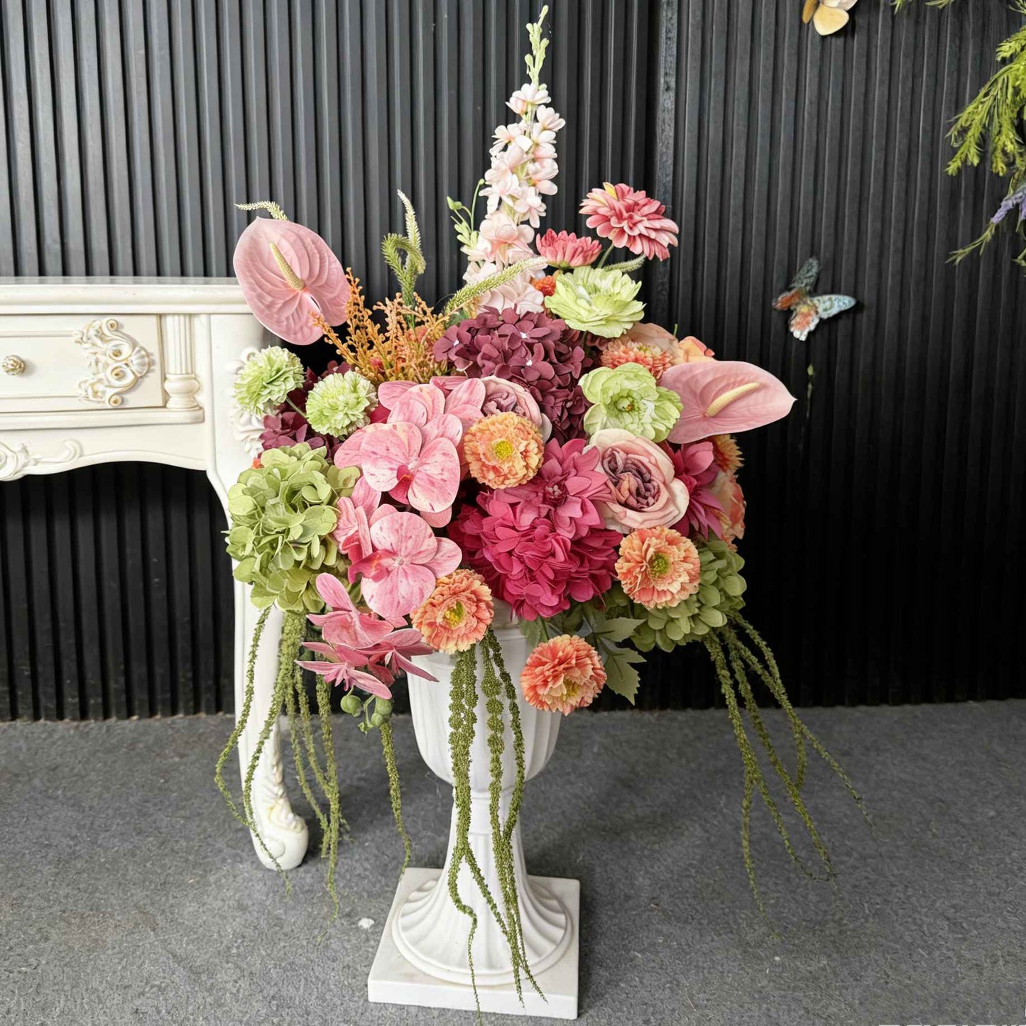 Customized Luxury Artificial Flower Ball, Wedding Table Centerpieces, Wedding Aisle Floral Arrangement for Event Decor