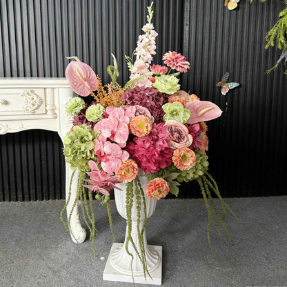 Customized Luxury Artificial Flower Ball, Wedding Table Centerpieces, Wedding Aisle Floral Arrangement for Event Decor
