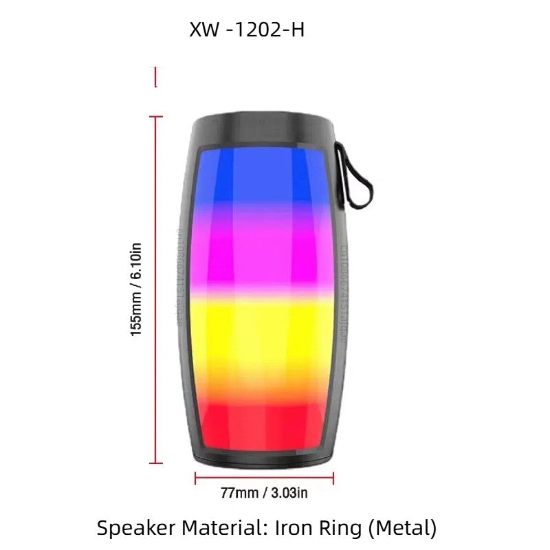 PHONEPACE  Bluetooth Speakers Powerful Portable Sound Box Subwoofer Car Audio Bass MP3 Player Sound System LED Lights