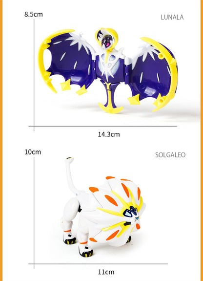 Pokémon Genuíno Pokébola Transformar Charizard Bulbasaur Gengar Dragonite Bonecos de Brinquedo Anime Snorlax Lapras Lucario Modelo de Bonecos