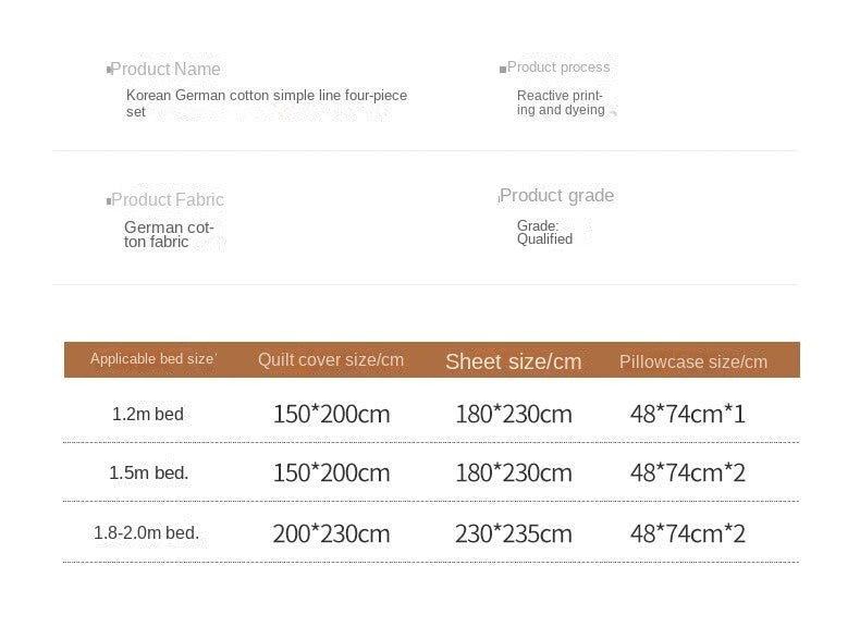 Simple Style Red And Blue Stripe Duvet Cover Set Bed Flat Sheet Set Washed Cotton Bedding Set for kids adult