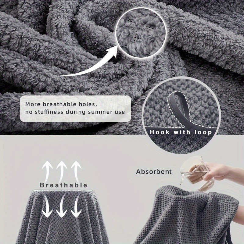 Pineapple Lattice Bath Towel Ultra Lightweight Breathable 70X140cm Coral Fleece Soft Comfortable for Beach Bathroom Quick Dry