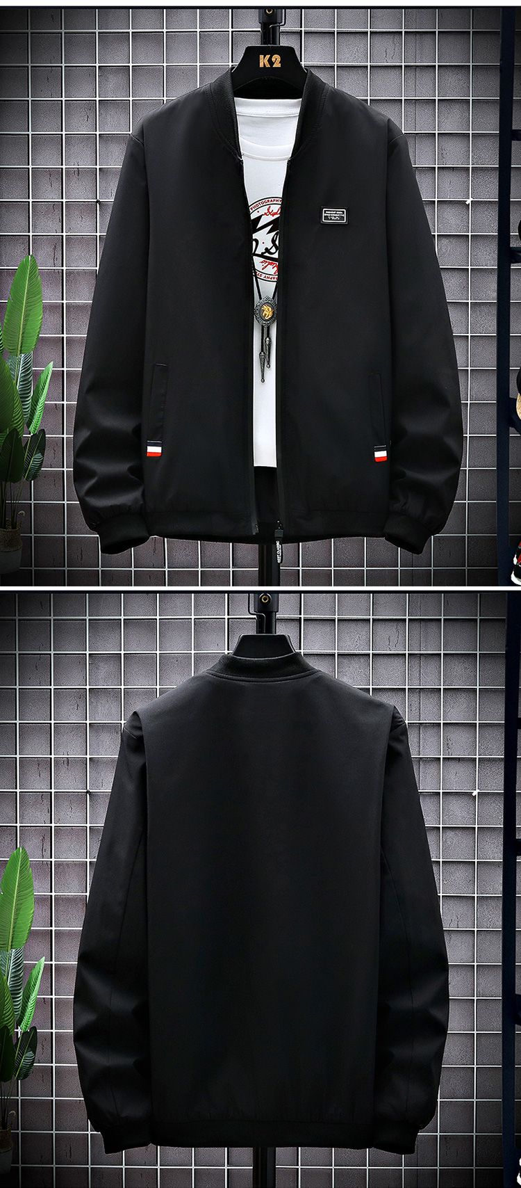 Man Leisure Jacket New Spring Autumn Solid Color And Comfortable Zipper Style Fashion Windproof Jacket