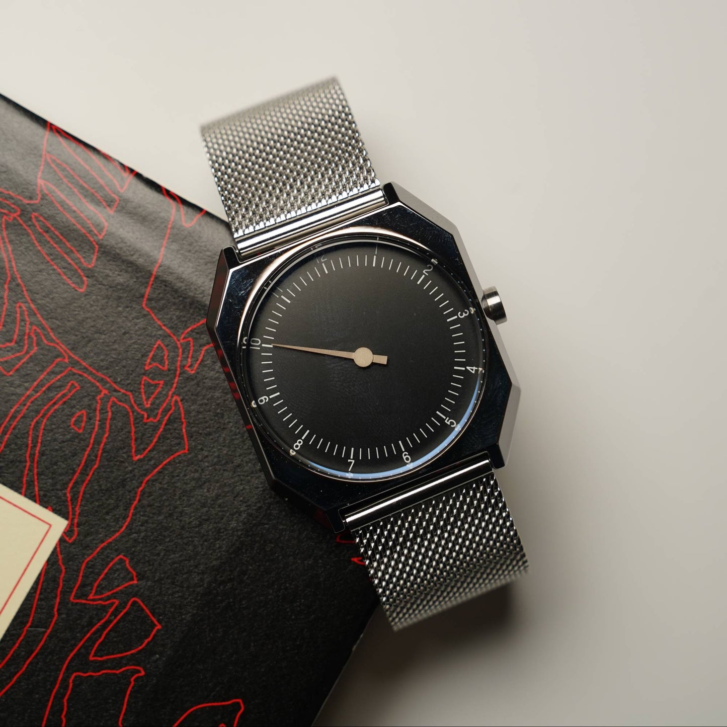 SKU Retro One Pointer Watch for Men - Vintage Style Square Quartz Watch Unique Design Fashion Wristwatch for man men alloy watch