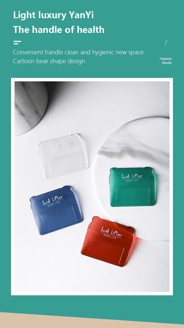 1 Pc Toilet Lid Lifting Device Light and Small PS Material to Lift the Toilet Lid Bathroom Supplies