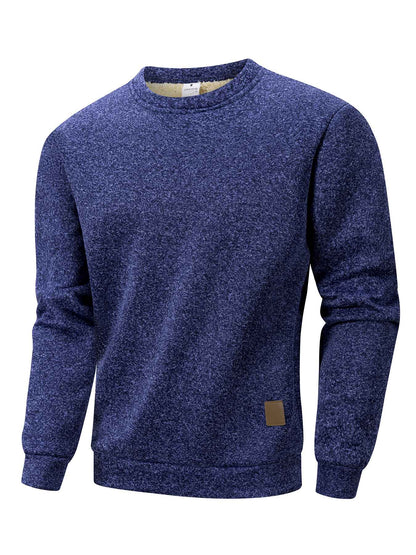 Autumn Winter Men's Fleece Lined Warm Sweatshirt Casual Pullover Men Fashion Long Sleeve Hoodies Outdoor Men's Clothing Top