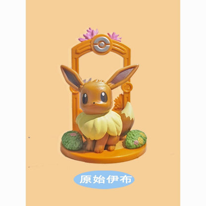 Pokémon Eevee, Vaporeon, Flareon, Espeon, Umbreon, Leafeon, Glaceon, Sylveon, Jolteon - Figura de Ação Surpresa (Blind Box) - Presente Autêntico