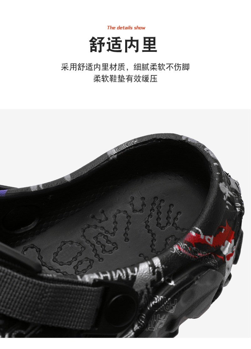 2025 Men's Summer Clogs Sandals Eva Slippers Men Fashion Flat Sandals Men Leisure Slides Men Casual Shoes Plus Size 46 47