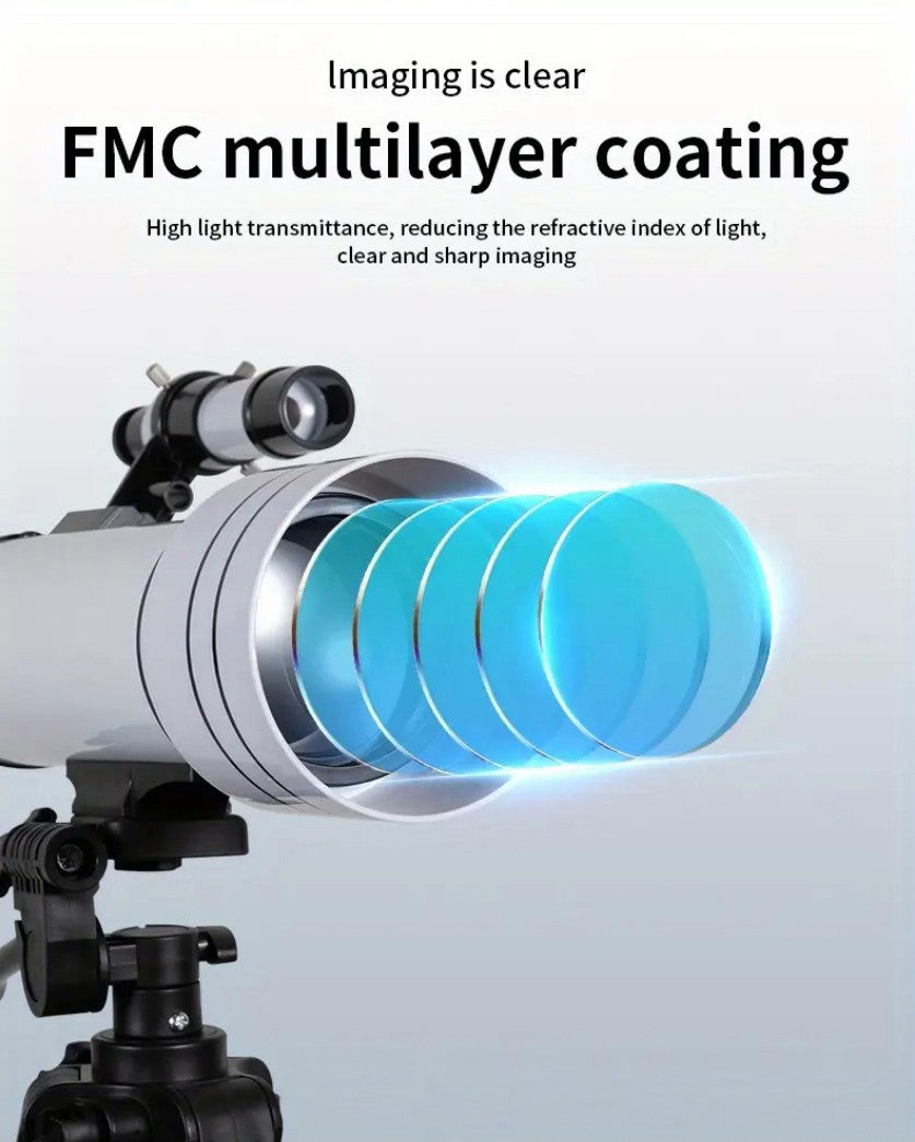 BORWOLF F40070M Professional Astronomical Telescope 200X Monocular 70MM Large-Aperture for Stargazing Moon And Bird Watching