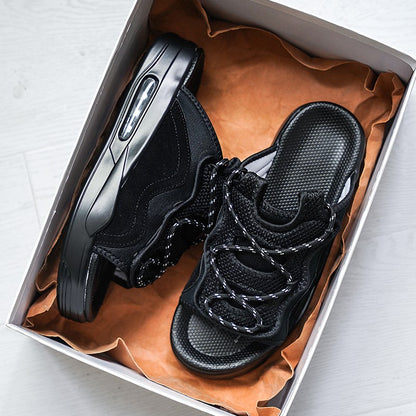 Hot Sale Men's Sandals Outdoor Thick Bottom Sports Casual Sandal for Men Summer Wear-resistant Mans Slipper Slip-on New Fashion