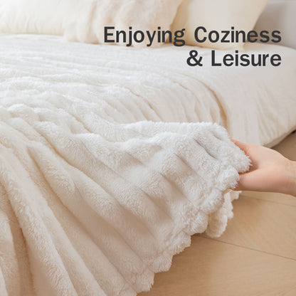 1pc soft and skin friendly warm blanket, suitable for bedrooms, sofa covers, camping and travel, multifunctional blanket