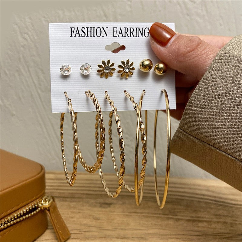 Brincos Grandes de Coração Dourado e Prateado YOBEST para Mulheres, Conjunto de Brincos Borboleta Pendurados, Presentes de Joias Femininas, Nova Moda, 2025
