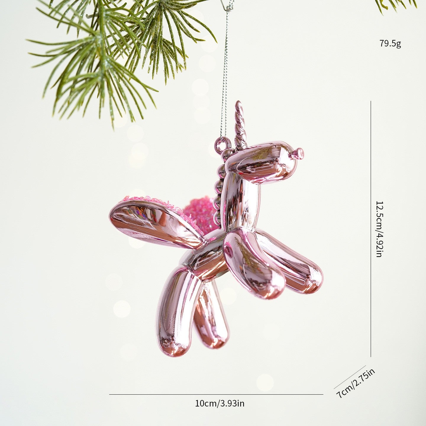 Christmas Atmosphere Balloon Dog Small Pendant Christmas Tree Snowflake House Pendant Small Ornament Wreath Accessory