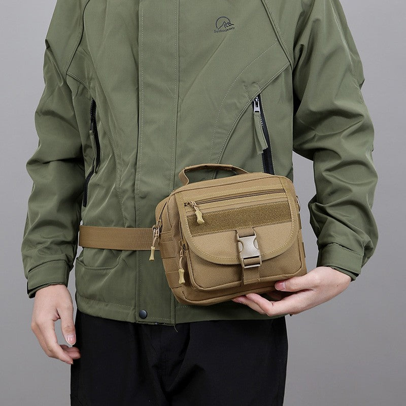 Tactical Messenger Pouch Men's Vintage Camouflage Army Crossbody Bag Nylon Single Shoulder Bag Chest Pack Sling Hunting Bag