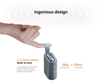 NOVA Xiaomi Sound Pocket IP67 Bluetooth 5.4 Alto-falante Portátil Combo Estéreo TWS 1000mAh 10 Horas de Bateria de Longa Duração Microfone