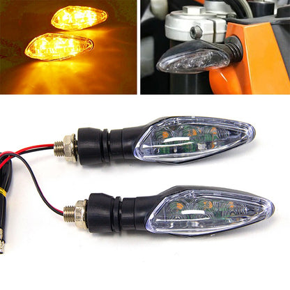 Luzes de LED Universais para Seta de Moto à Prova d'Água Indicador de Advertência Lâmpada de Seta Piscas de Moto Scooter Iluminação