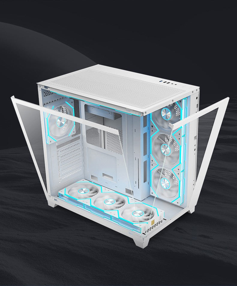 ICE Whale WX-1 Wireless Splicing PC Case Fan 120mm ARGB Mirror Cycle Effect 800-2000RPM 360mm Water-cooled Radiator Cooling Fan