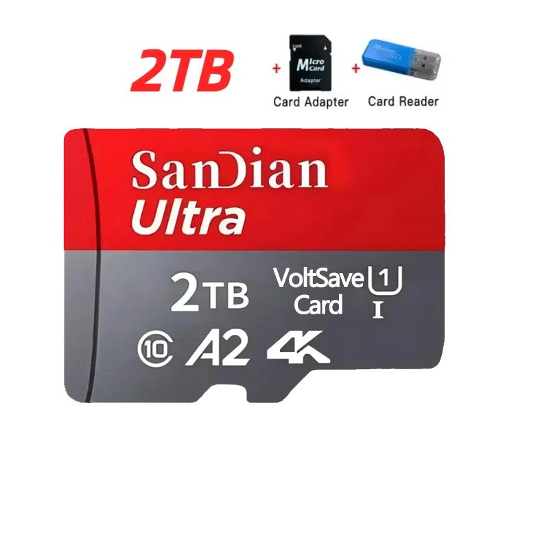 Original Micro TF Card 128GB Memory Cards 512GB 1TB High Capacity Flash Card Class10 High-Speed SD Card for PC/Mac/Camera/phone