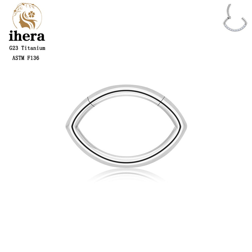 G23 Titânio Anel de Nariz Clicker Orelha Cartilagem Tragus Hélix Daith Brincos Redondos Argolas Zircônia Cúbica 16G Segmento Articulado Joia de Piercing Corporal