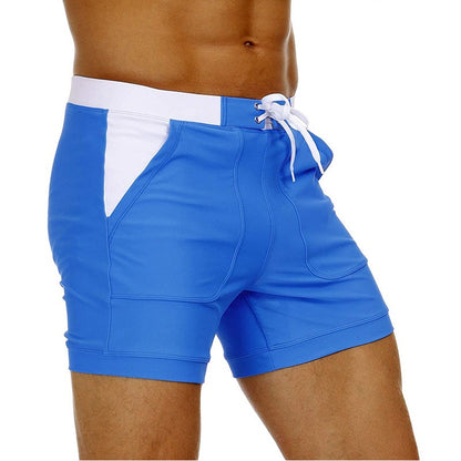 MAGCOMSEN Men's Swimwear Shorts Summer Quick Dry Swimming Trunks Surf Board Shorts Boxer Briefs Swimsuit Beach Sunbathing Shorts