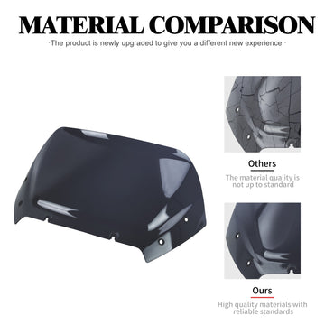 Motorcycle 10" Windshield Fairing Wind Deflector Windscreen ABS For Harley Touring CVO Road Glide 2023 2024 2025  FLTRX FLTRXSE