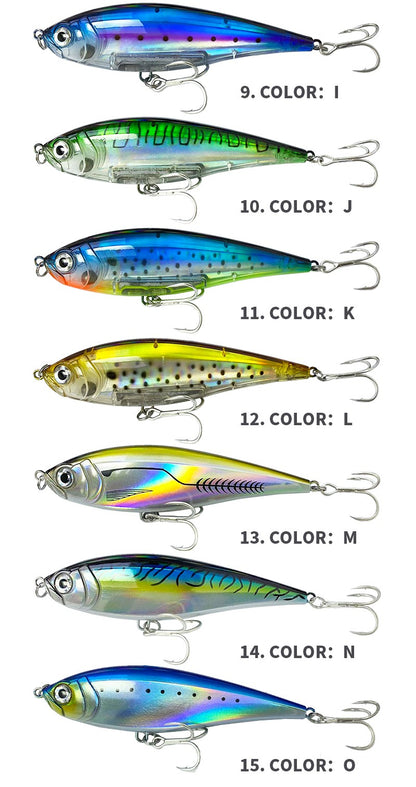 Iscas de Pesca Lápis 130mm 48g para Pesca em Água Salgada, Truta, Pesca Artificial, Twitchbait Rígido, Wobblers Flutuantes 3D para Pesca com Twitch