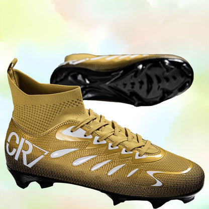 Tf/Fg Men Soccer Shoes Society Cleats Non Slip Football Shoes Outdoor Professional Studded Turf Comfortable Football Field Boots