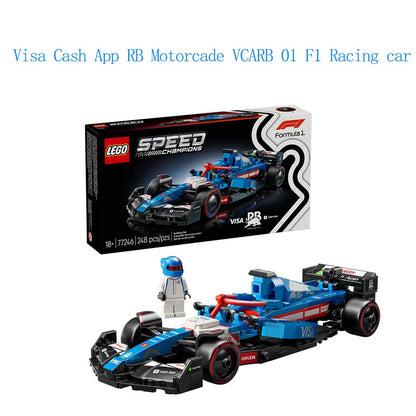 Lego Speed 77242 Ferrari SF24 Red Bull Racing RB20 Mercedes AMGF1 KICK Sauber Racing Blocos de Montar Brinquedos para Meninos e Meninas