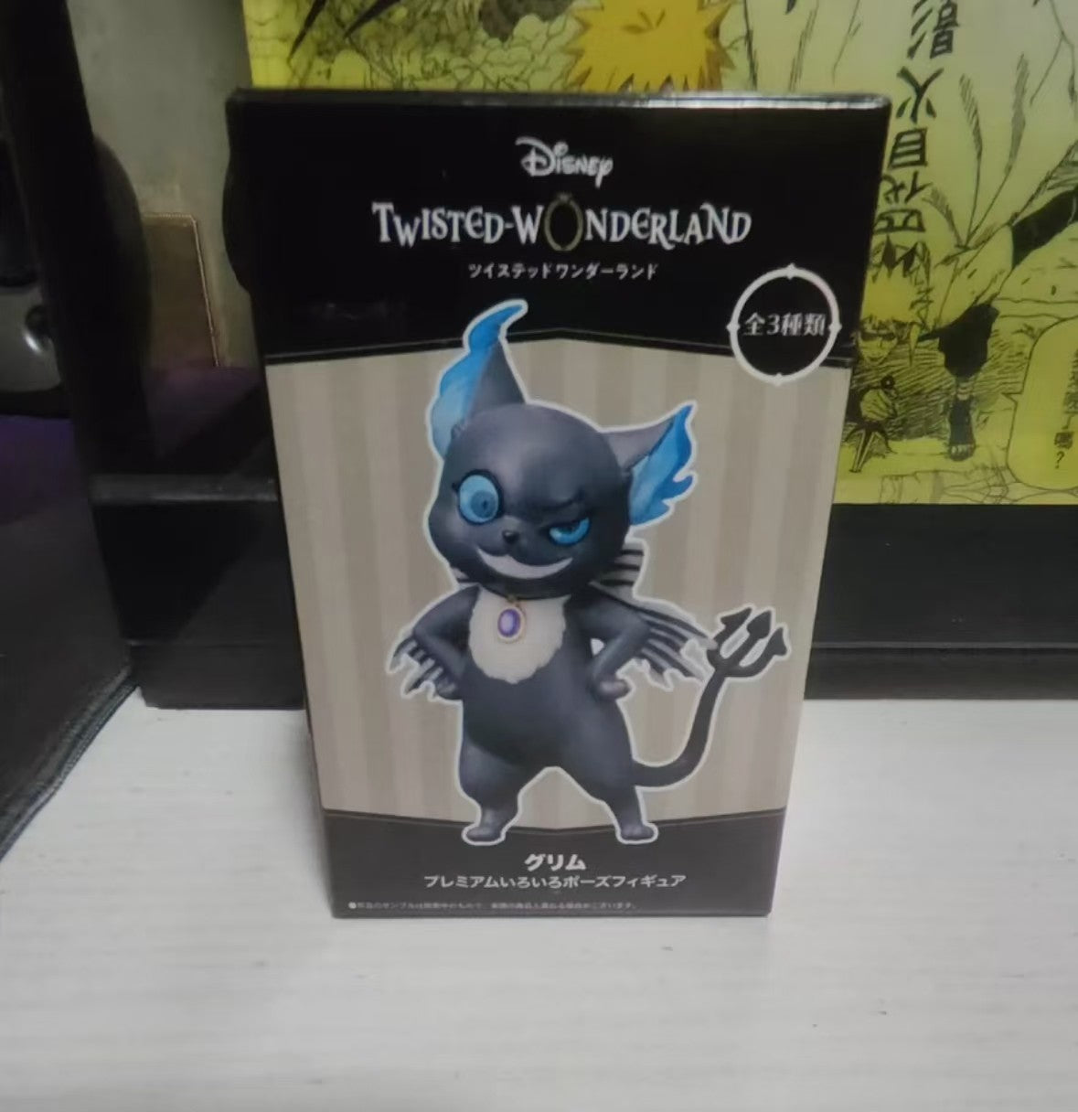 Genuine Bandai Q posket Series Disney Twisted Leona Jack Ruggie Wonderland Azul Ashengrotto Colecionáveis Brinquedos de Modelo Presente
