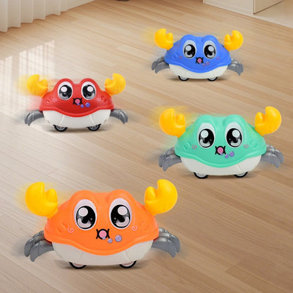 Children's Fun Double Return Force Left and Right Shake Simulation Crab Toy Baby Running Bubble Simulation Crab Crab Crawling