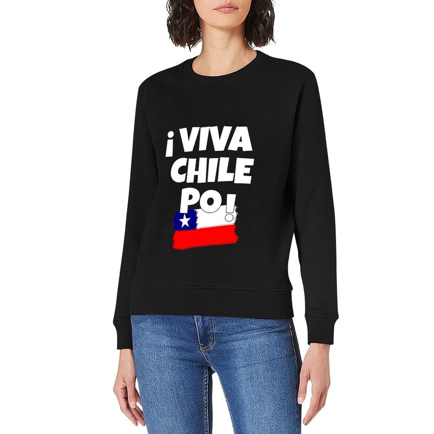 Viva Chile Po Artistic Design For Born In Chile Pullover korean clothes anime clothing men's winter sweater sweatshirt male